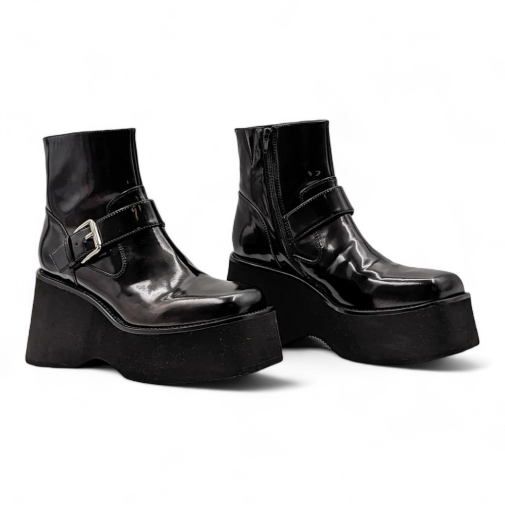 Jeffrey Campbell Wallie Chunky Platform Boots Shoes - Picture 13 of 13